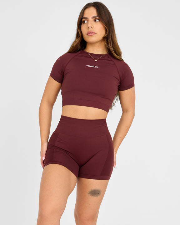 Evolve Crop Top SS senza cuciture - hover image