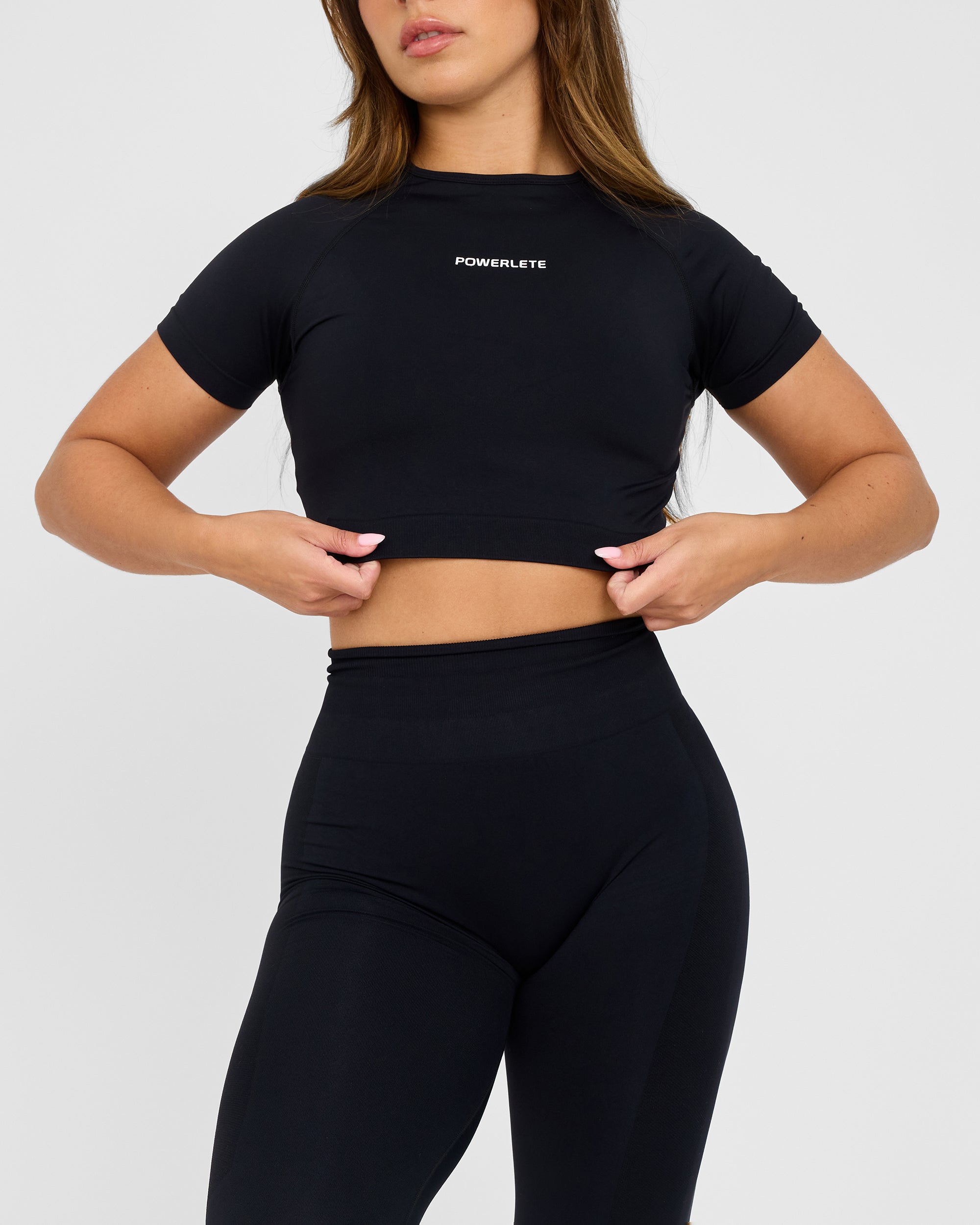Evolve Crop Top SS senza cuciture