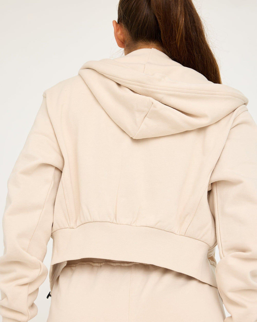 Felpa con cappuccio Core Classic Cropped Zip