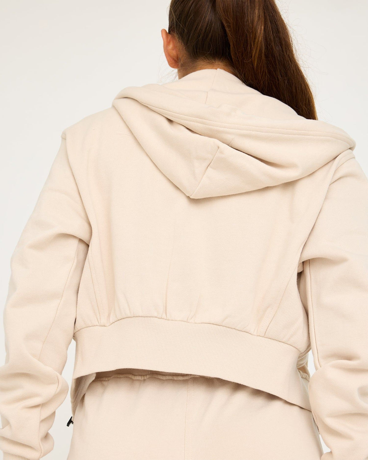 Felpa con cappuccio Core Classic Cropped Zip