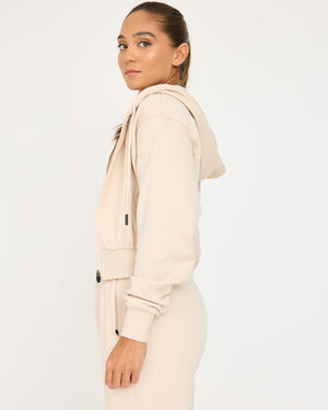 Felpa con cappuccio Core Classic Cropped Zip