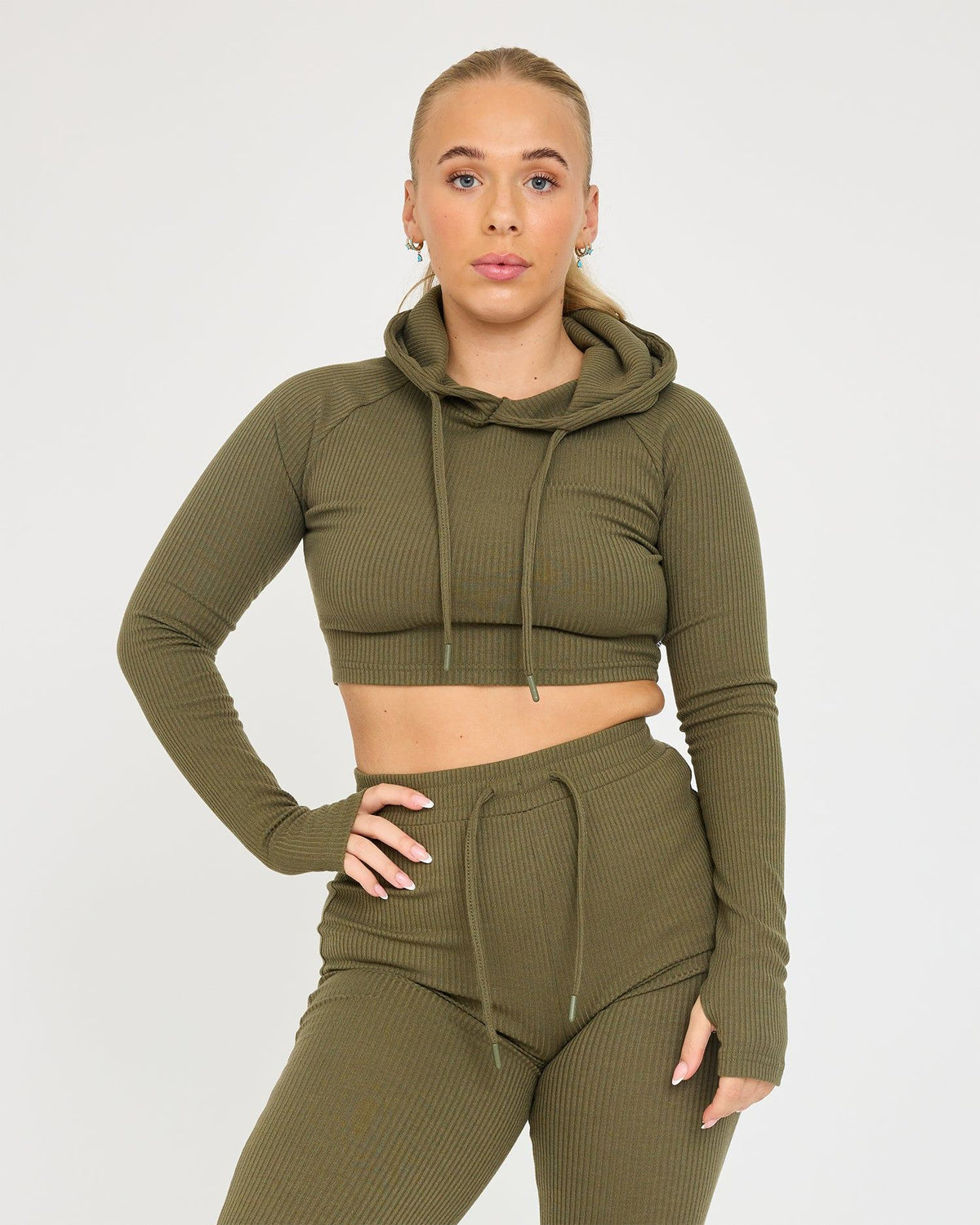 Felpa con cappuccio Lounge Cropped