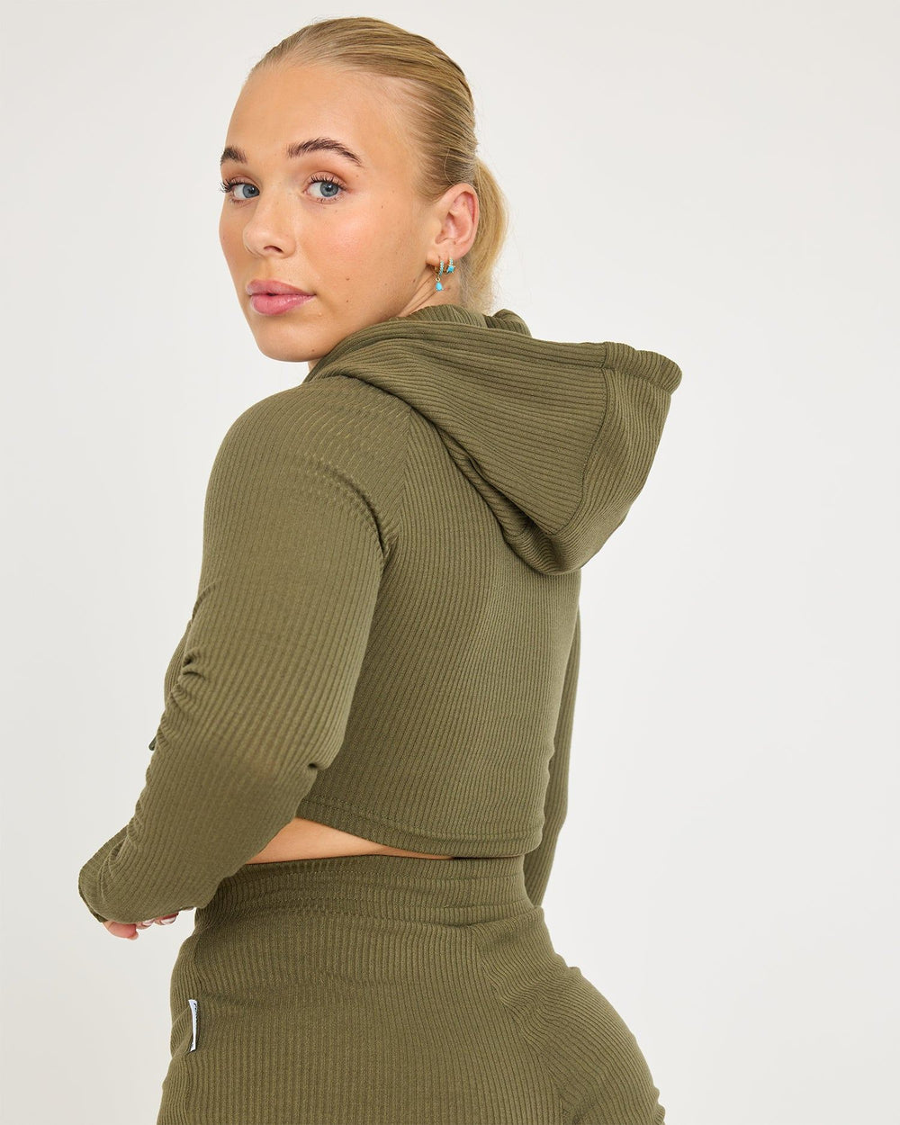 Felpa con cappuccio Lounge Cropped