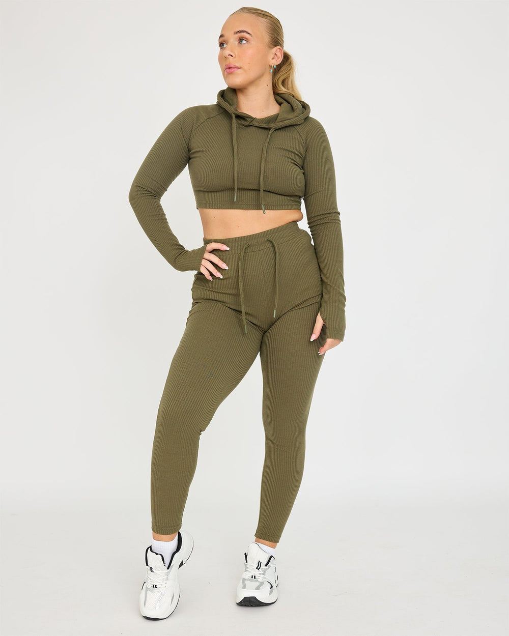 Felpa con cappuccio Lounge Cropped