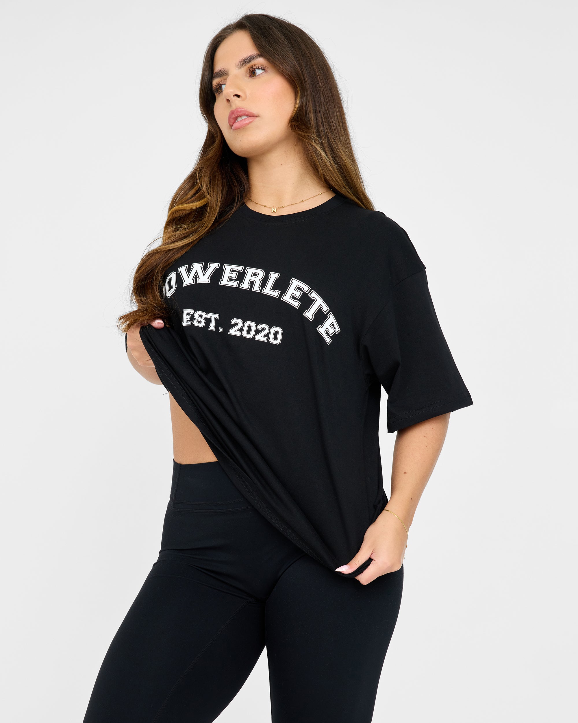 Varsity T-shirt i overstørrelse